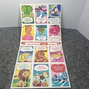VTG Valentine Postcards (Lot of 12) 1982 Crush Soda Pop New UNCUT